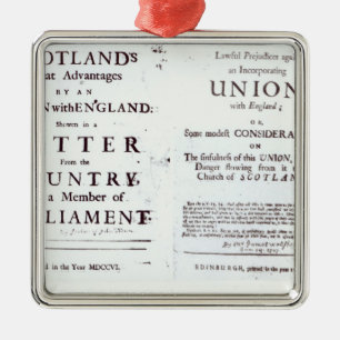 Adorno Metálico Folletos que muestran ambos lados