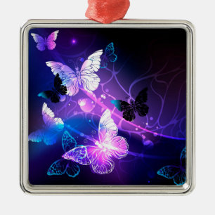 Adorno Metálico Fondo con mariposas nocturnas