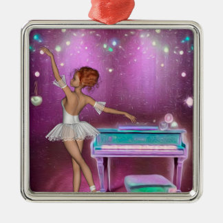 Adorno Metálico Fondo pintado de color rosa de piano verde azulado