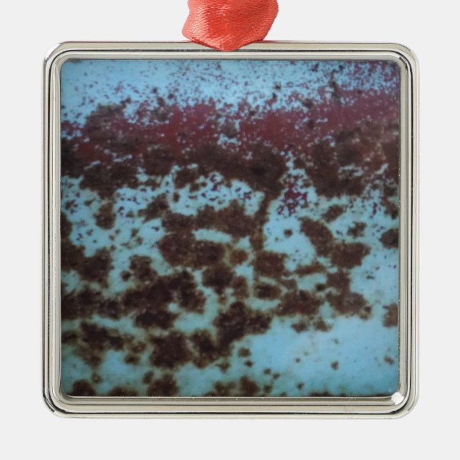 Adorno Metálico Fondo verde azulado azul y púrpura estropeado (Frente)