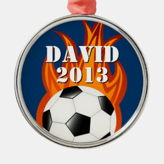 Adorno Metálico Fooball de Personalizable/ornamento del fútbol