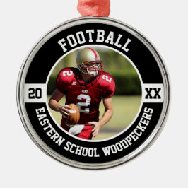 Adorno Metálico Football Player Team High School Senior Night Team