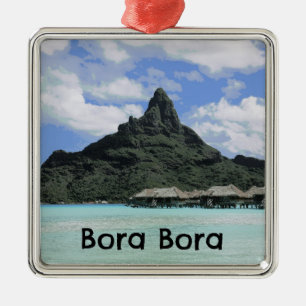 Adorno Metálico Formación ideal del atolón de Bora Bora Tahití