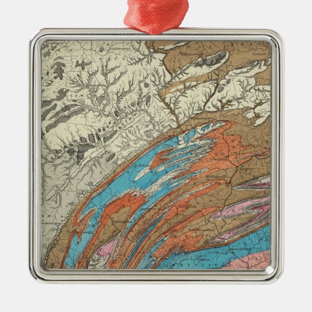 Adorno Metálico Formaciones geológicas de Penn (Frente)