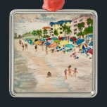 Adorno Metálico Fort Myer's Beach<br><div class="desc">Ornamento Metalizado "Fort Myer's Beach" de Willowcatdesign</div>