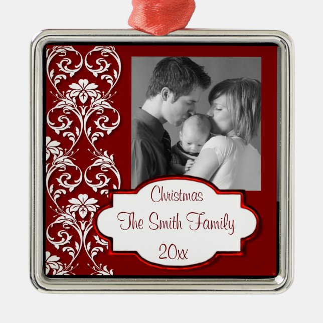 Adorno Metálico Foto adaptable elegante (Frente)