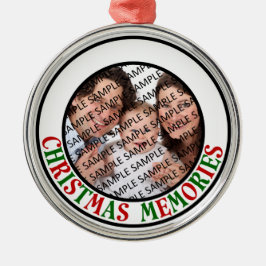 Adorno Metálico Foto conmemorativa de los recuerdos del navidad