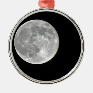 Adorno Metálico Foto de alta resolución de la luna llena