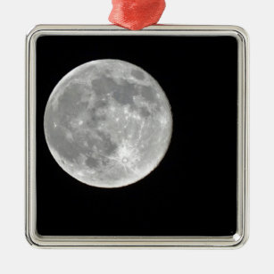 Adorno Metálico Foto de alta resolución de la luna llena