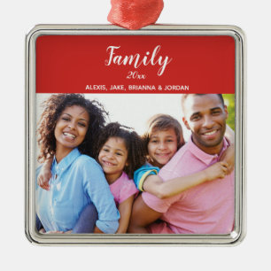 Adorno Metálico Foto de familia de encargo