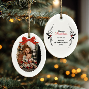 Adorno Metálico Foto de familia de Navidades de Doodles caprichoso