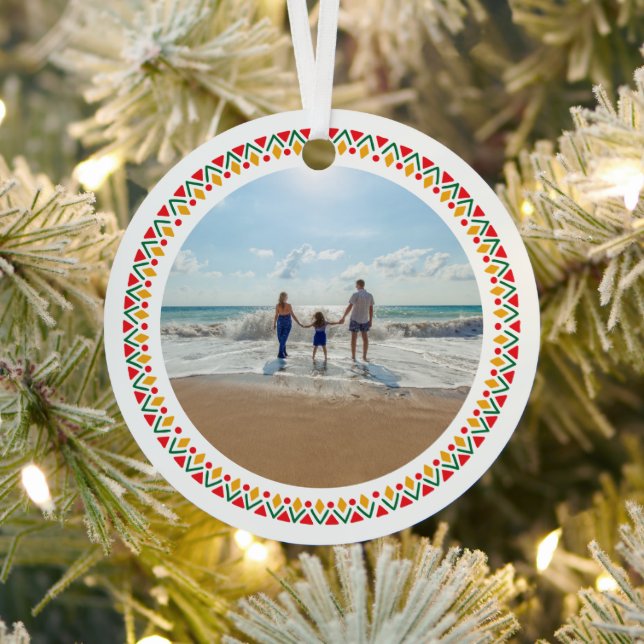 Adorno Metálico Foto de Familia Feliz Navidad (in situ)
