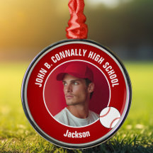 Foto de jugador de béisbol de escuela secundaria r