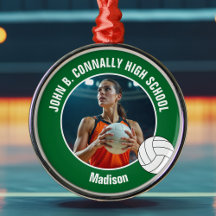 Foto de Jugador de Voleibol Verde Regalo de Navida