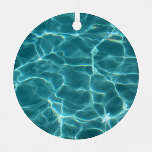 Adorno Metálico Foto De La Piscina Verde De Aqua