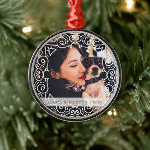 Adorno Metálico Foto de marco de delimitación