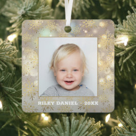 Adorno Metálico Foto de Snowflake