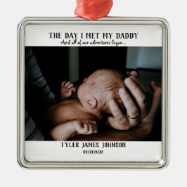 Adorno Metálico Foto del Día del Primer Padre
