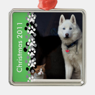Adorno Metálico Foto del husky siberiano