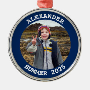 Adorno Metálico Foto familiar de redondeo personalizada de la Mari