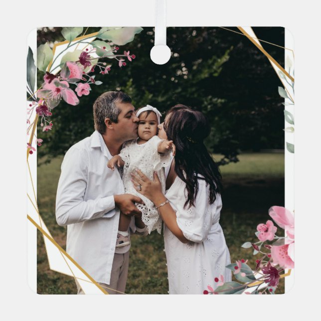 Adorno Metálico Foto familiar personalizada con imagen de un Perso (Anverso)