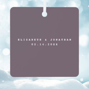 Adorno Metálico Foto Minimalista moderna de Boda de la pareja gris