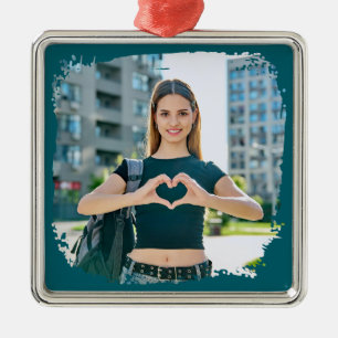 Adorno Metálico Foto moderna de borde de grunge