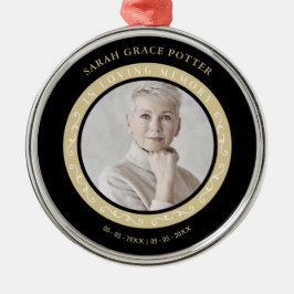 Adorno Metálico Foto Ornamental Recordando a un funeral querido