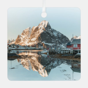 Adorno Metálico Foto paisajista de Lofoten Noruega