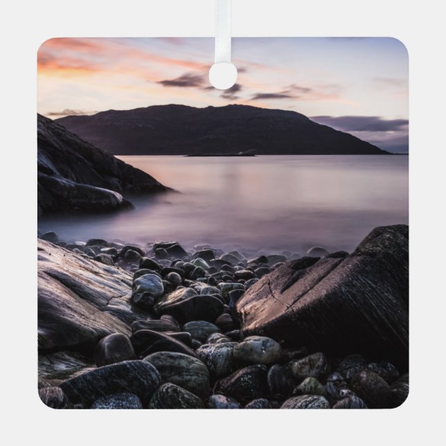 Adorno Metálico Foto paisajista de Noruega (Anverso)