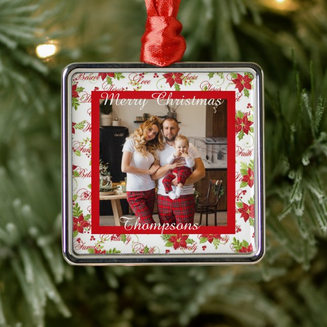 Adorno Metálico Foto personalizada (Árbol)