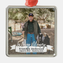 Foto personalizada del abuelo memorial en memoria