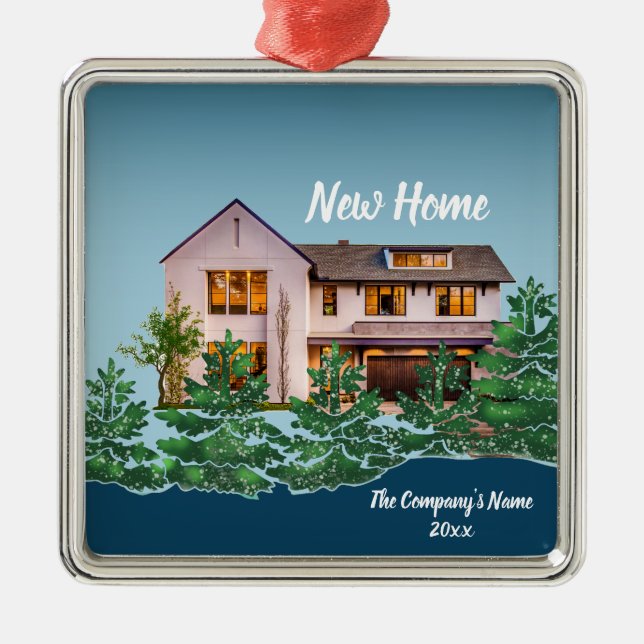 Adorno Metálico Foto personalizada Nuestros primeros Navidades en  (Frente)