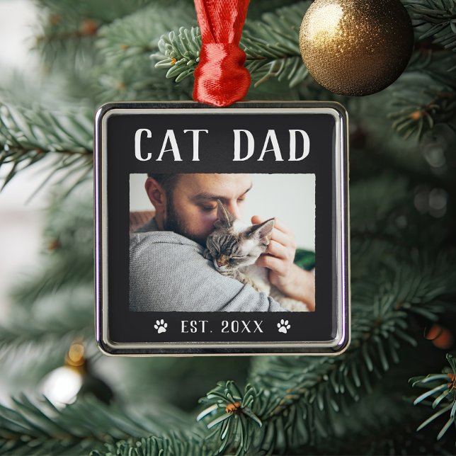 Adorno Metálico Foto Rustica Personalizada De Papá Gato (Subido por el creador)