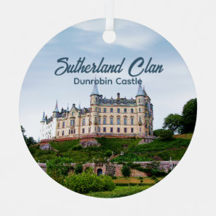 Adorno Metálico Foto Tartán Castillo de Clan Sutherland Escocesa