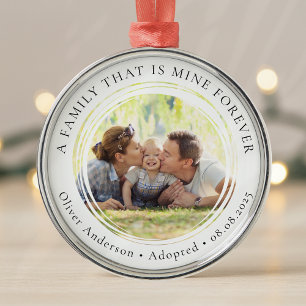 Adorno Metálico Foto tomada Keepsake Primera Navidad