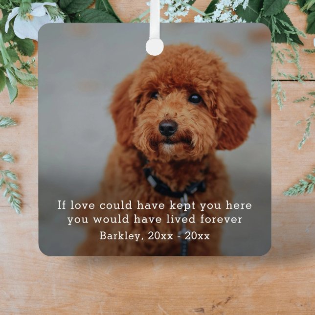 Adorno Metálico Foto y texto personalizados Fácilmente personaliza (Personalized Photo and Text Easy Customizable Metal Ornament by Ricaso. Memorial or change to suit)