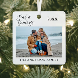 Adorno Metálico Fotografía de calligrafía Mares y saludos