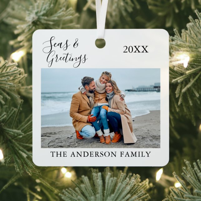 Adorno Metálico Fotografía de calligrafía Mares y saludos (in situ)