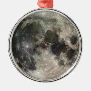 Adorno Metálico Fotografía de la luna llena