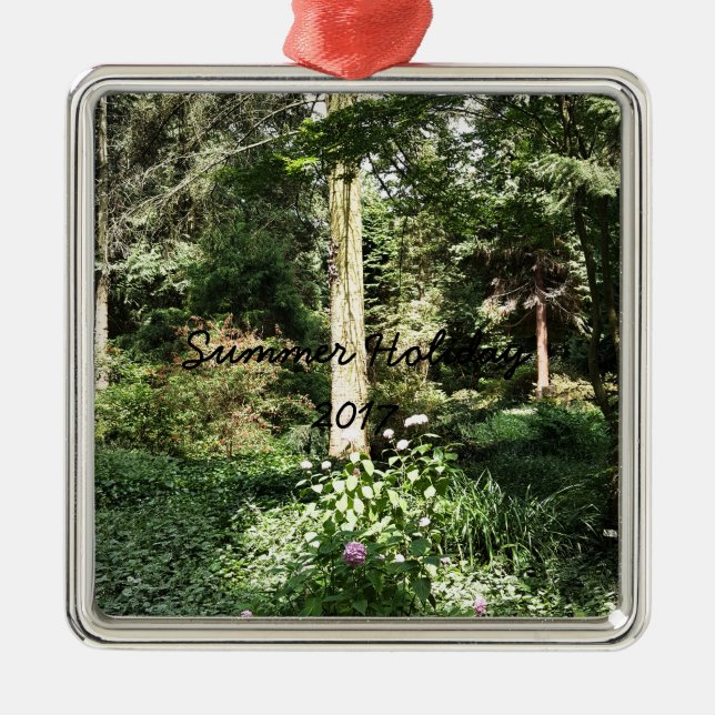 Adorno Metálico Fotografía de la naturaleza de Hydrangea Wood Tree (Frente)