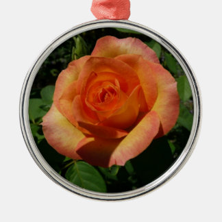 Adorno Metálico Fotografía de Peach Rosa Naranja Floral