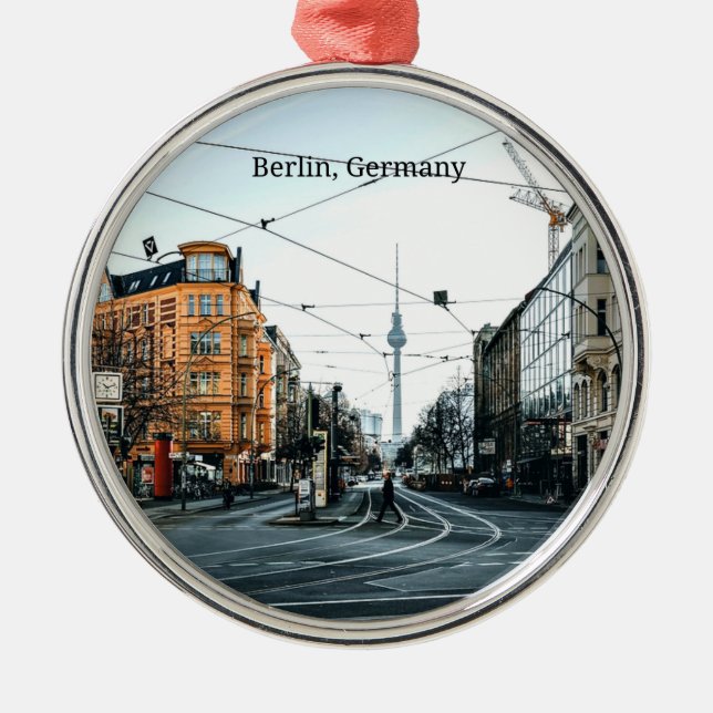 Adorno Metálico Fotografía del centro de Berlín, Alemania (Frente)