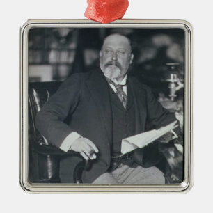Adorno Metálico Fotografía del retrato de Edward VII (1841-1910)
