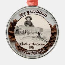 Fotografía familiar Pinecones Nombre Año Feliz Nav