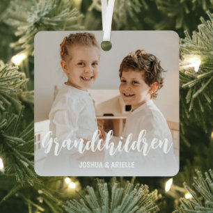 Adorno Metálico Fotomontaje personalizado de nietos
