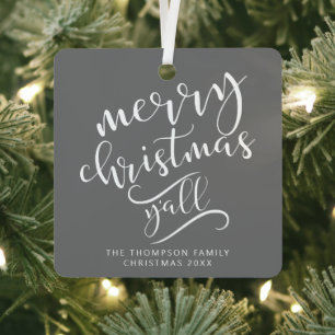 Adorno Metálico Fotos de feriado de navidad de Texas