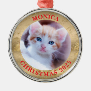 Adorno Metálico Fotos familiares Glam Gold Marble Border