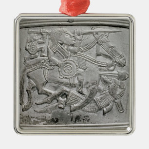 Adorno Metálico Fragmento del casco, del tesoro de Sutton Hoo