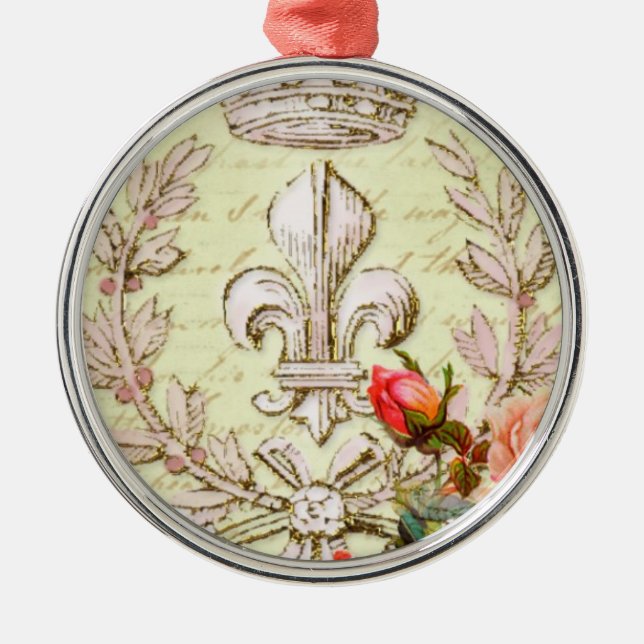 Adorno Metálico Francés del vintage (Frente)